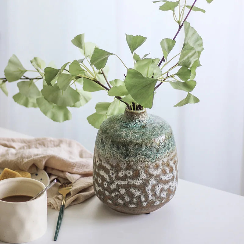 Kiln Sand Bubble Ceramic Vase